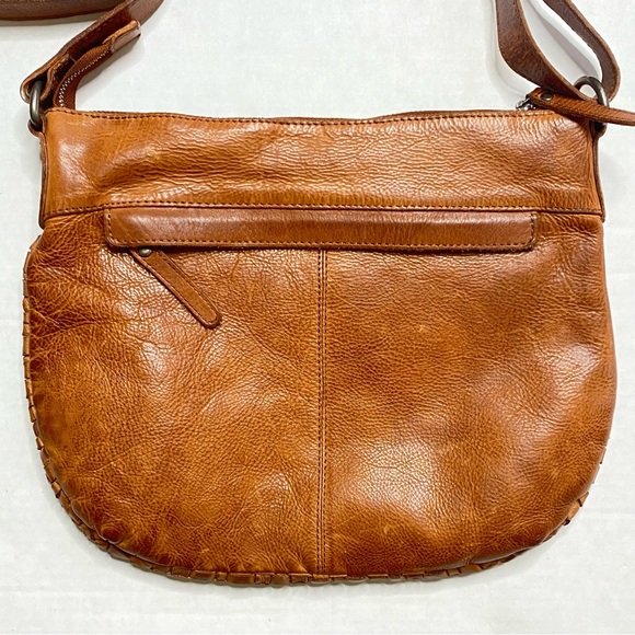 Vilenca Leather Woven Front Shoulder Purse 13” x 10” - Picture 4 of 6